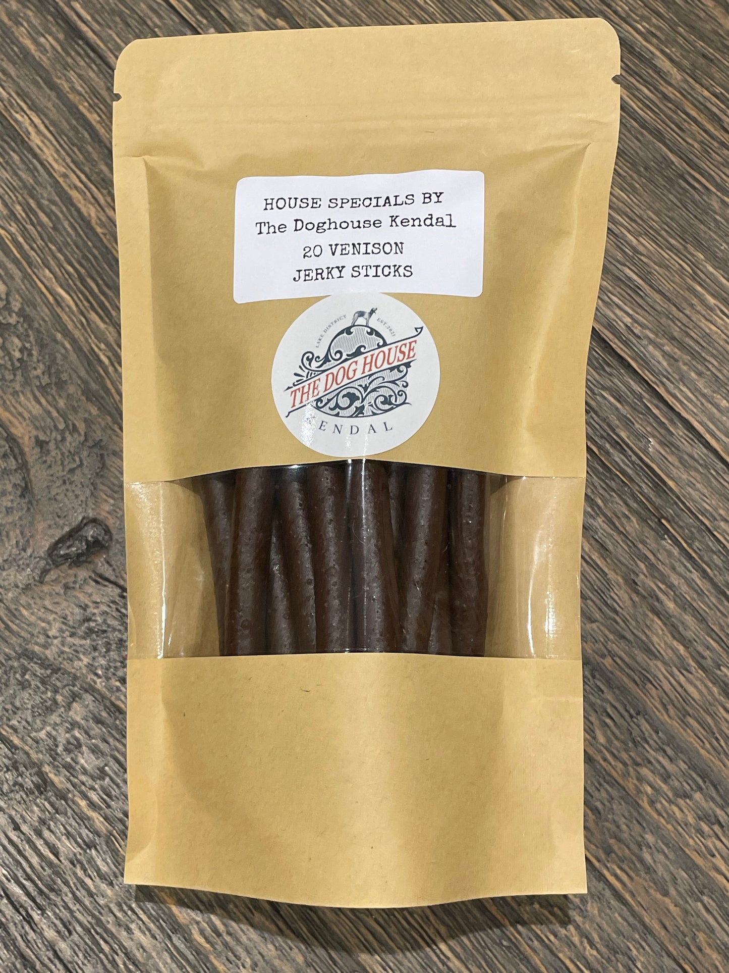 Venison Jerky 100% Meat 20 Sticks