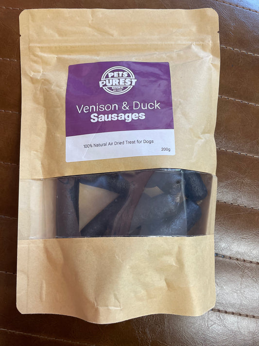 Venison and Duck Sausages by Pets Purest